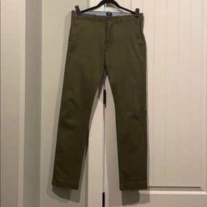 J Crew Driggs Hunter green pants 32/34